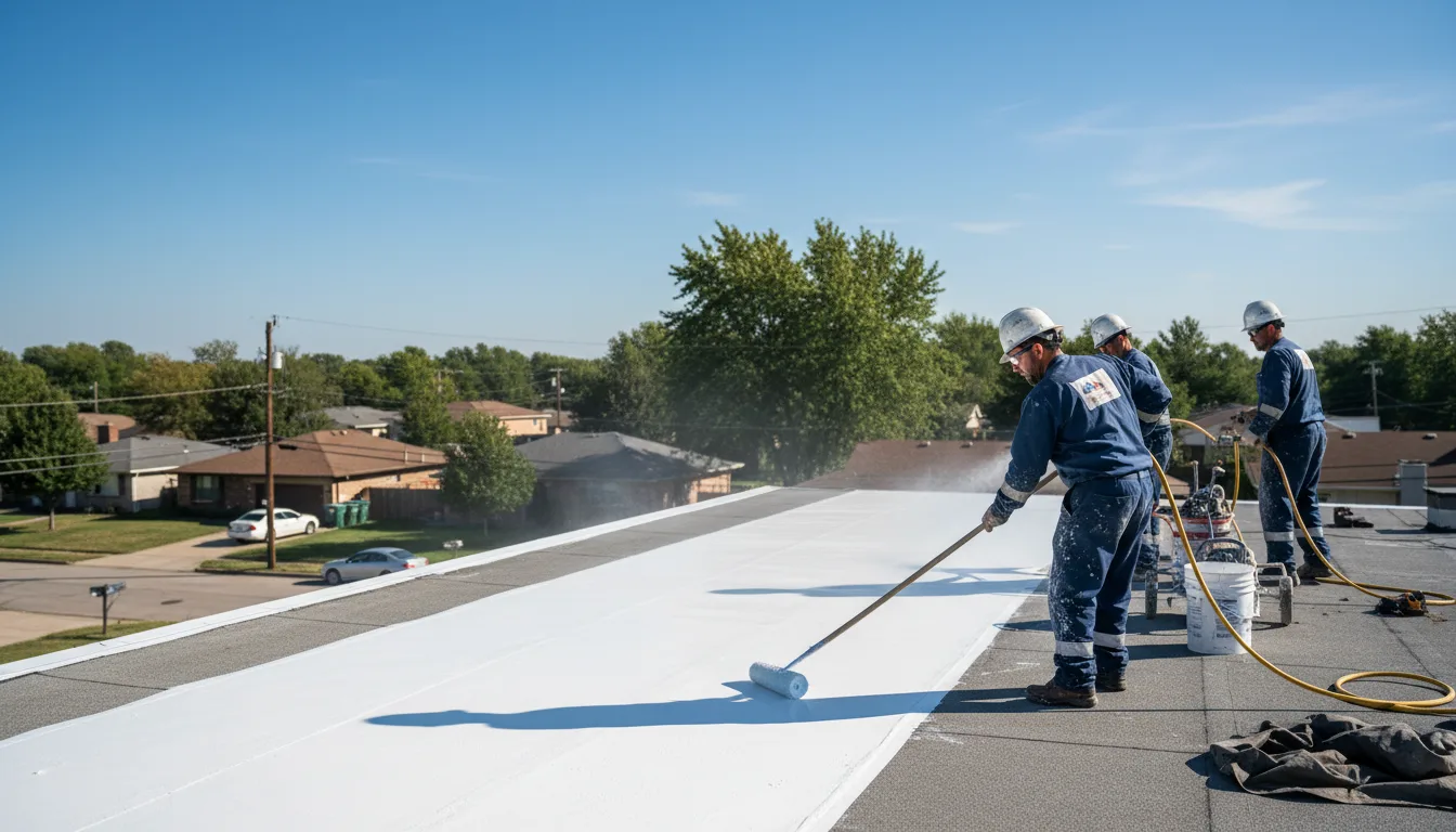 Commercial roof coating in Saint Albans Bay, VT near me
